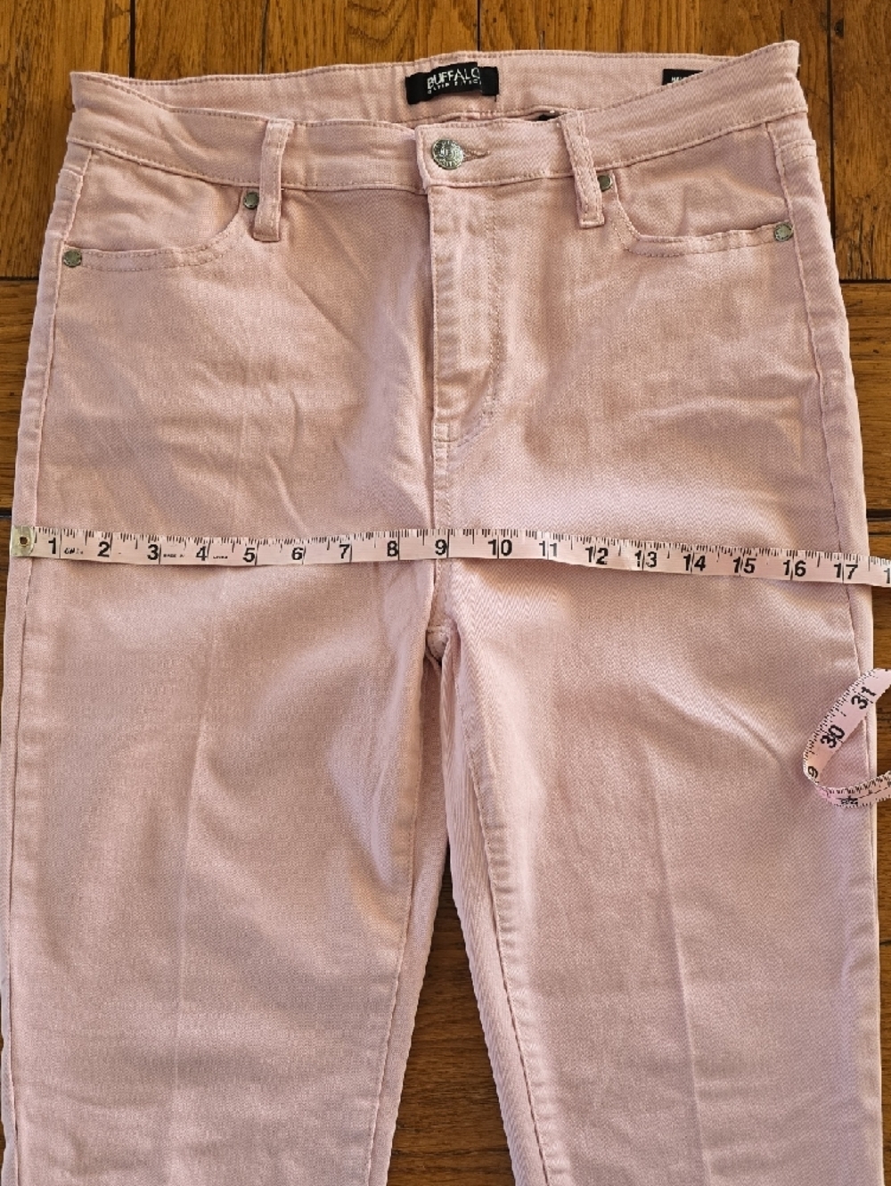 Buffalo David Bitton Light Pink Skinny Jeans Size 10/30  High Rise Ankle Pants - Picture 9 of 10